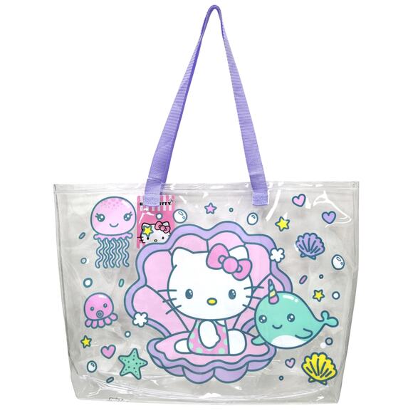 Hello Kitty Transparent Beach Tote Bag - Picture 1 of 1